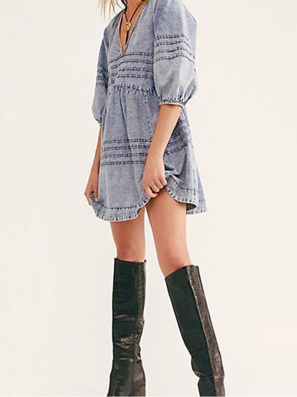 EUC Free People Sweet Surrender Mini Dress - XL - Picture 2 of 4